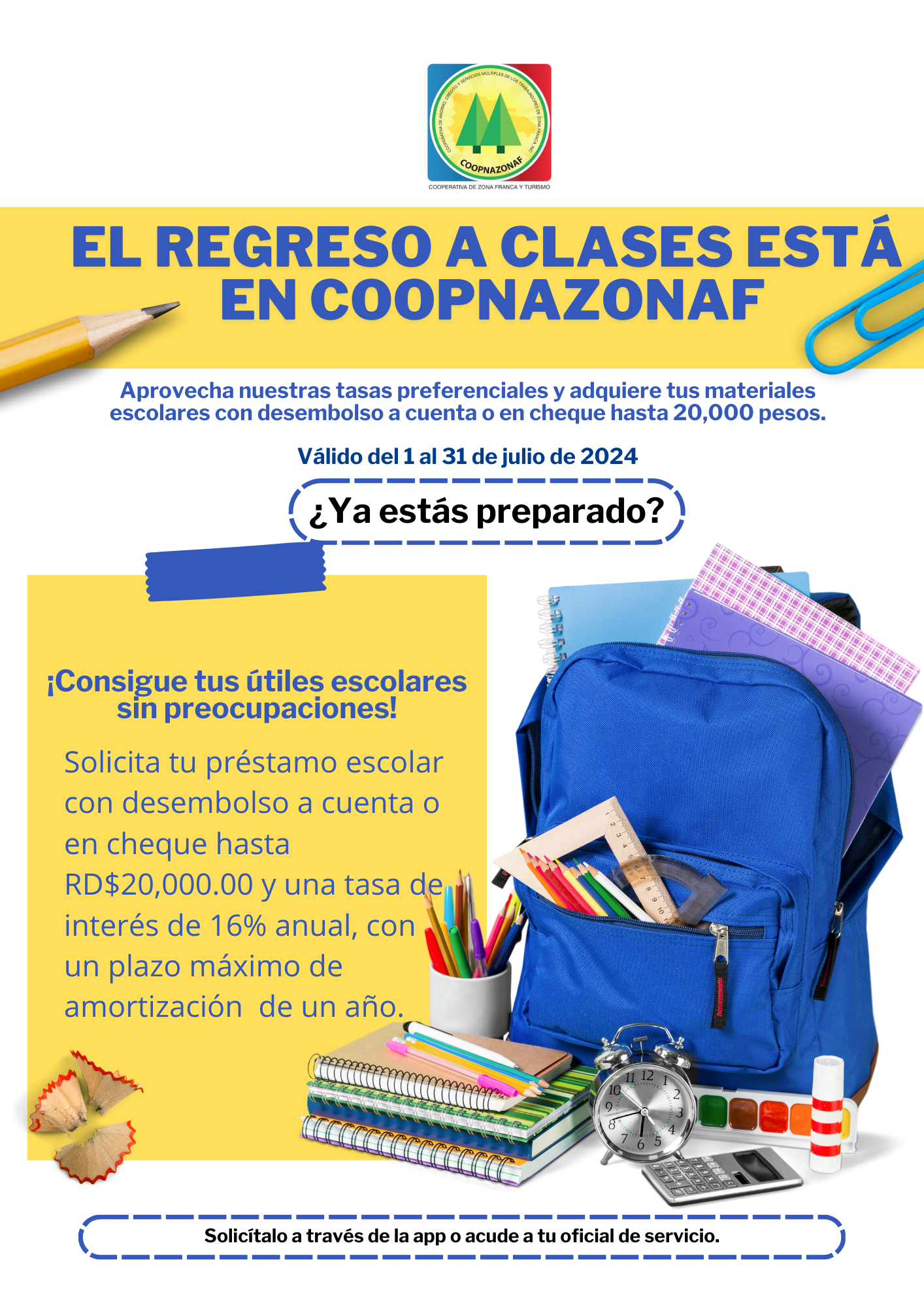 EL REGRESO A CLASES ESTÁ EN COOPNAZONAF